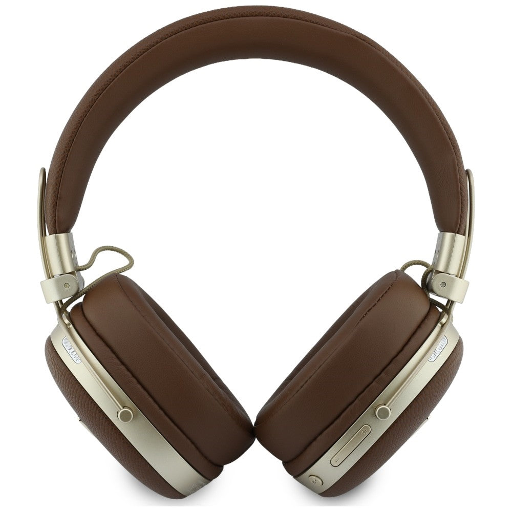 Handsfree Bluetooth Guess Logo Triangolo Granulato, A2DP, Marrone