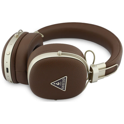 Handsfree Bluetooth Guess Logo Triangolo Granulato, A2DP, Marrone