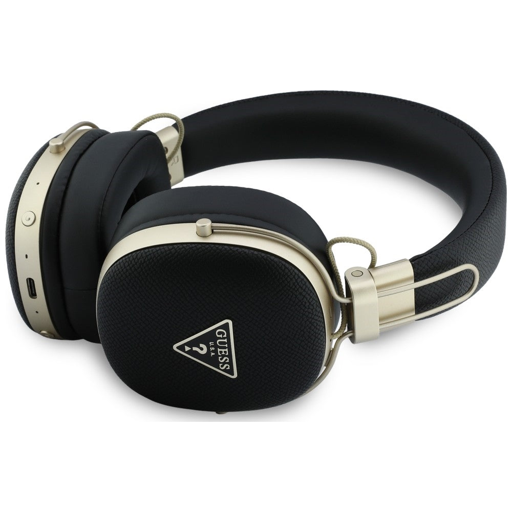 Handsfree Bluetooth Guess Logo Triangolo Granulato, A2DP, Nero
