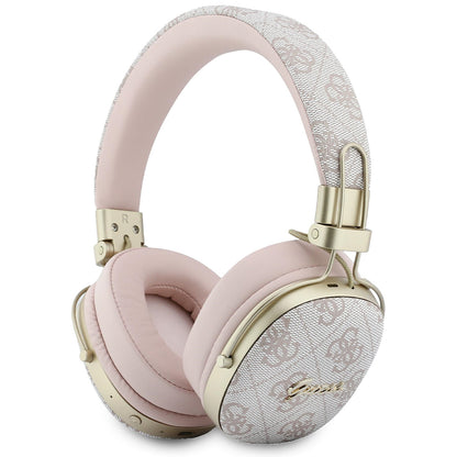 Auricolari Bluetooth Guess Metal 4G Script Logo, A2DP, Rosa