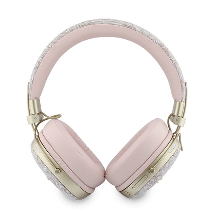 Auricolari Bluetooth Guess Metal 4G Script Logo, A2DP, Rosa