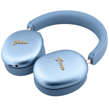 Auricolare Bluetooth Guess Metal Script Logo, A2DP, Blu
