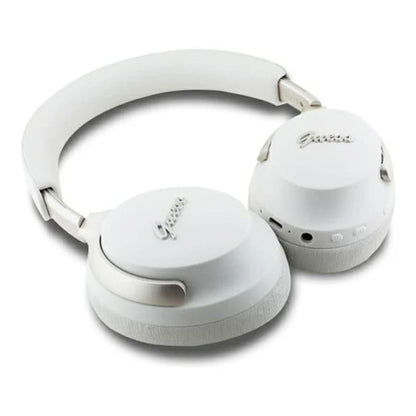 Handsfree Bluetooth Guess Metal Script Logo, A2DP, ANC, Beige