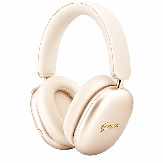 Auricolari Bluetooth Guess Metal Script Logo, A2DP, Beige