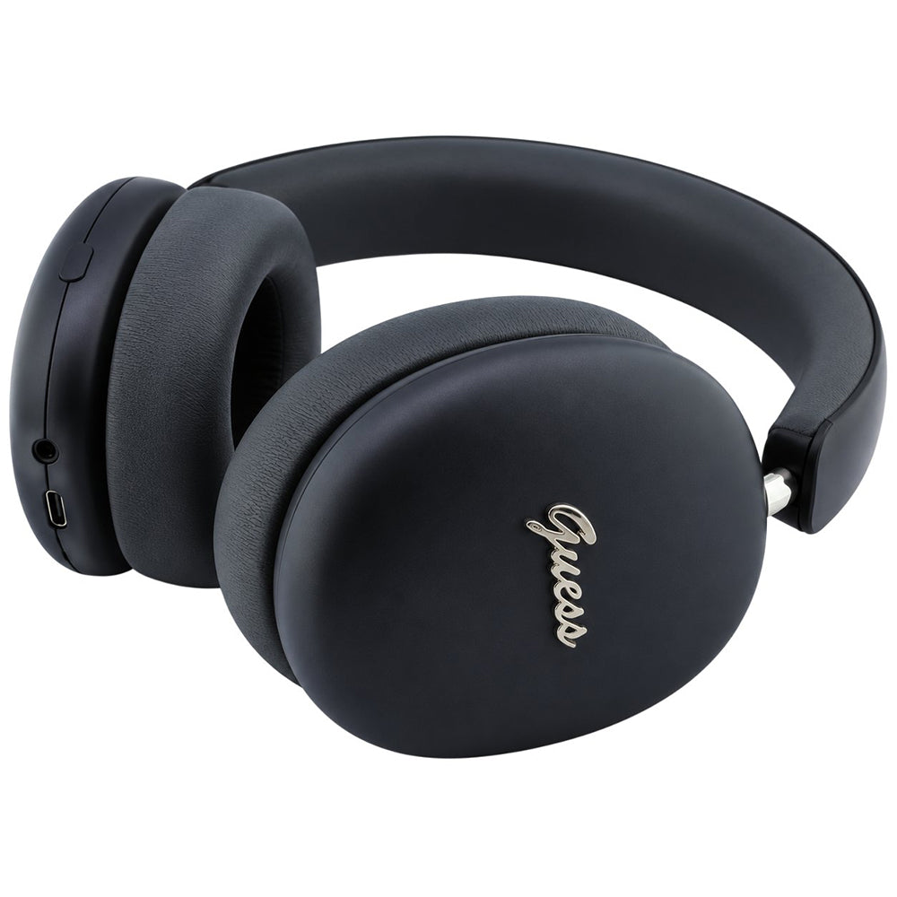 Auricolare Bluetooth Guess Metal Script Logo, A2DP, Nero