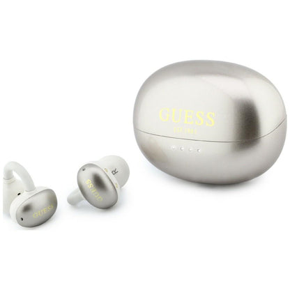 Handsfree Bluetooth Guess Finitura Metallica Parti Elettropelate Classico, TWS, Oro
