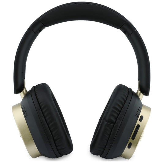 Auricolari Bluetooth Handsfree Guess Rectangle Metal Script, A2DP, Nero