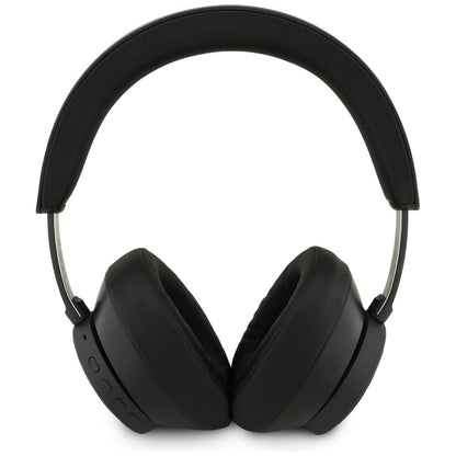 Auricolare Bluetooth Guess Saffiano con logo a triangolo, A2DP, Nero