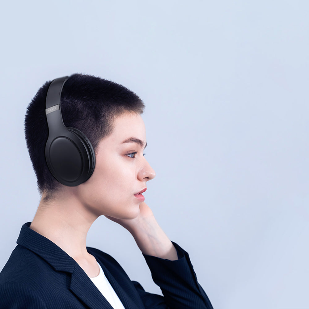 Handsfree Bluetooth HAVIT H633BT, Multipoint, A2DP, Blu