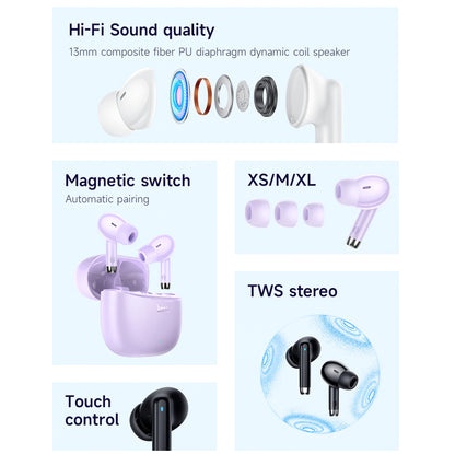 Vivavoce Bluetooth HOCO EQ2, TWS, Mov 