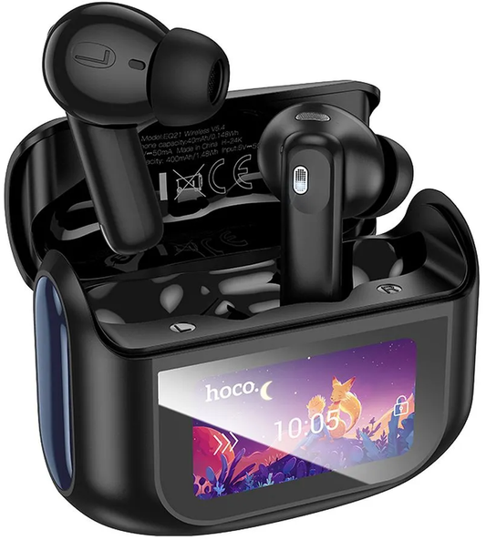 Auricolari Bluetooth HOCO EQ21, TWS, ANC, Nero