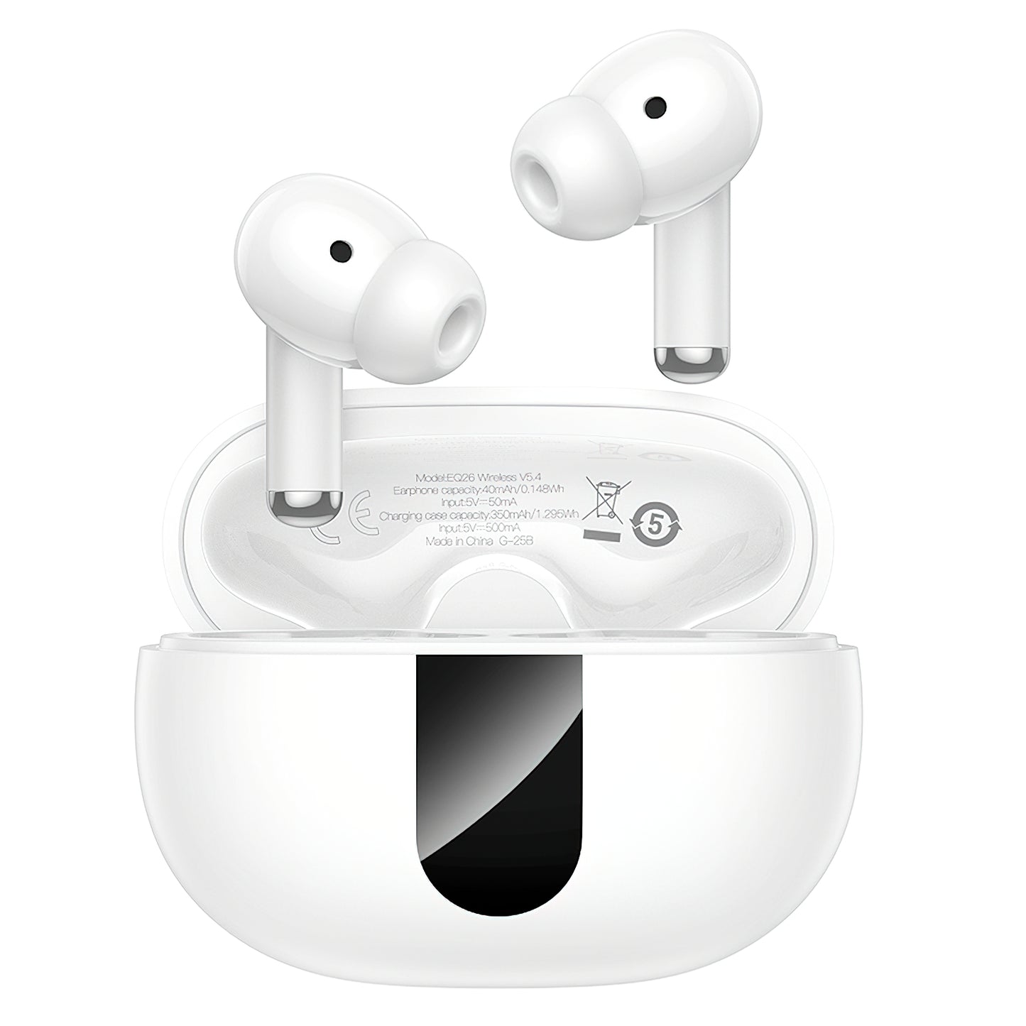 Auricolare Bluetooth HOCO EQ26, TWS, ANC, Bianco