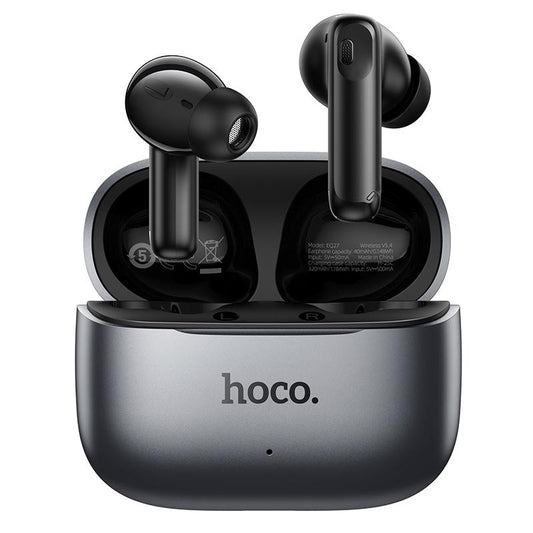 Auricolare Bluetooth HOCO EQ27 AI Translation, TWS, ANC, Grigio