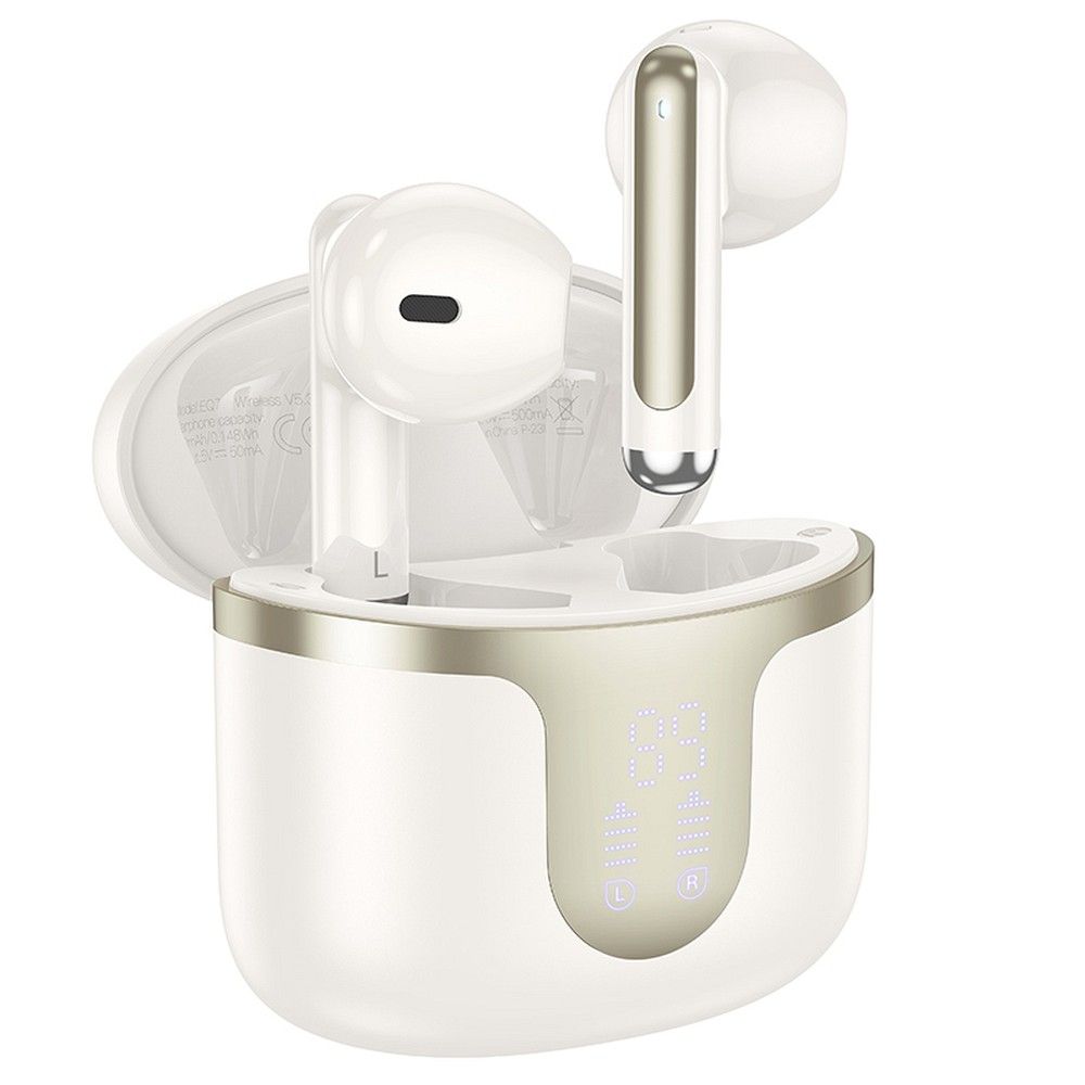 Auricolare Bluetooth HOCO EQ7, TWS, Bianco