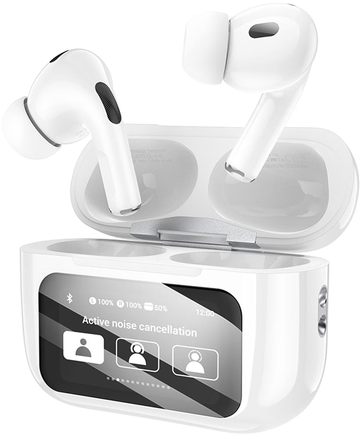 Auricolare Bluetooth HOCO EW72, TWS, ANC, Bianco