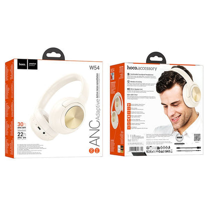Auricolare Bluetooth HOCO W54, A2DP, ANC, Bianco