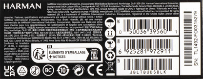 Auricolari Bluetooth JBL Tune Buds, TWS, ANC, Multipoint, Nero JBLTBUDSBLK