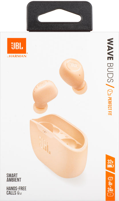 Auricolari Bluetooth JBL Wave Buds, TWS, Beige, Ricondizionati JBLWBUDSBEG