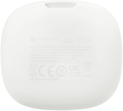 Auricolare Bluetooth JBL Wave Flex 2, TWS, ANC, MultiPoint, Bianco JBLWFLEX2WHT