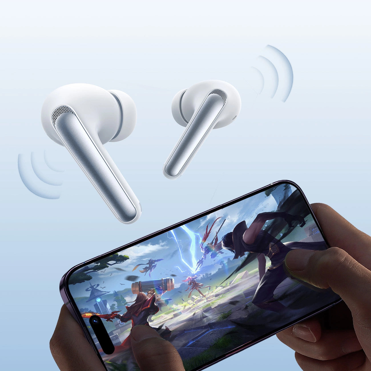 Auricolari Bluetooth Joyroom Funpods JR-FN2, TWS, ANC, Bianco