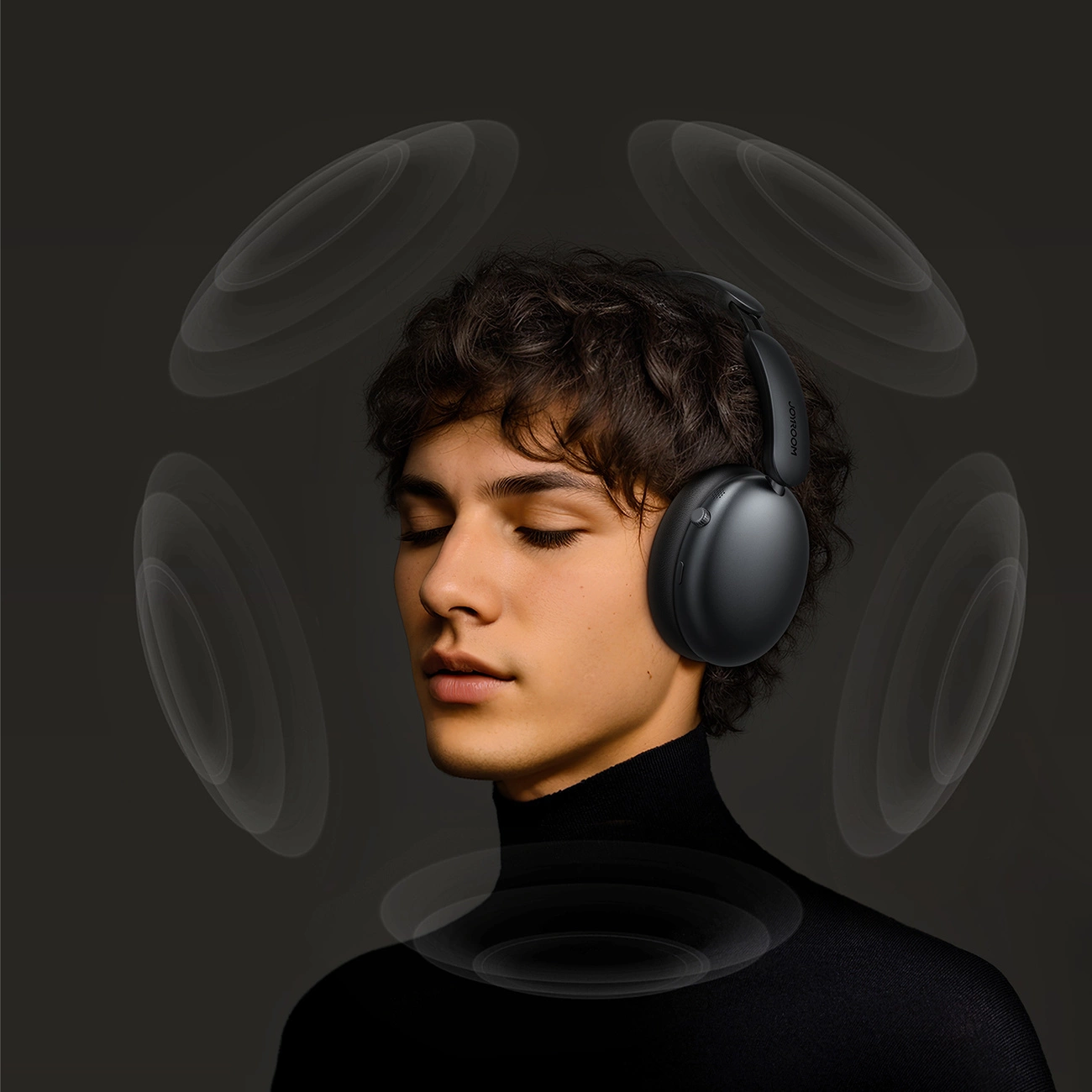Handsfree Bluetooth Joyroom JR-JH1, A2DP, ANC, Nero