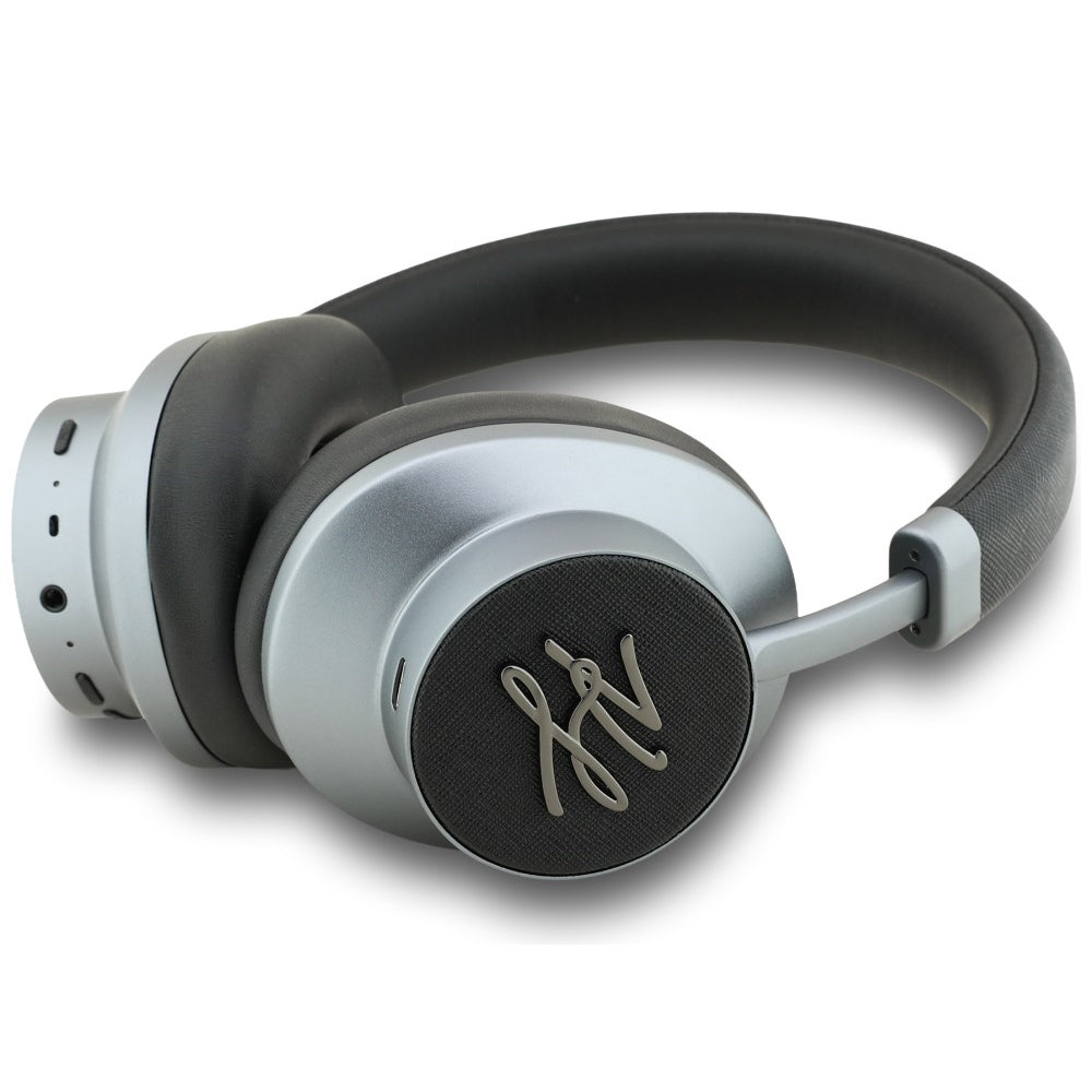 Auricolari Bluetooth Karl Lagerfeld Grained Initials, A2DP, ANC, Nero