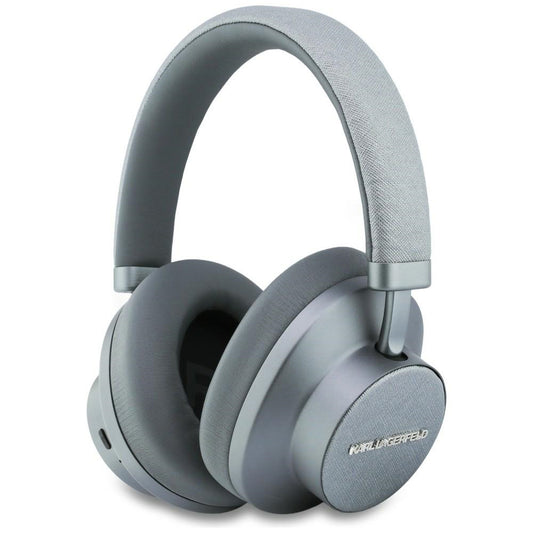 Auricolare Bluetooth Karl Lagerfeld Saffiano Elongated, A2DP, ANC, Grigio