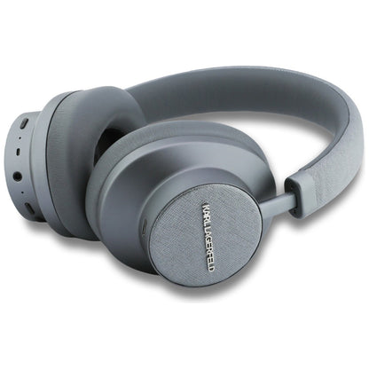 Auricolare Bluetooth Karl Lagerfeld Saffiano Elongated, A2DP, ANC, Grigio