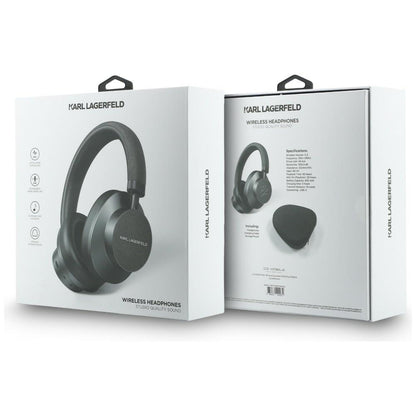 Auricolare Bluetooth Karl Lagerfeld Saffiano Elongated, A2DP, ANC, Grigio