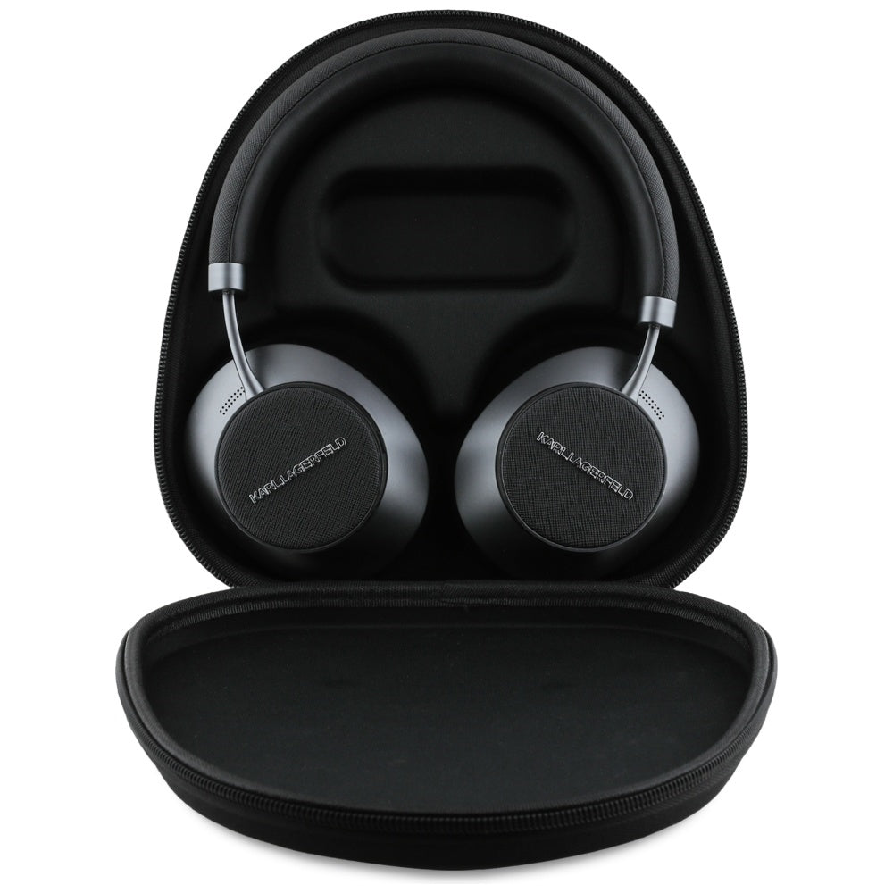 Auricolare Bluetooth Karl Lagerfeld Saffiano Elongated, A2DP, ANC, Nero