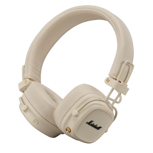 Auricolare Bluetooth Marshall Major V, A2DP, Crema, Ricondizionato