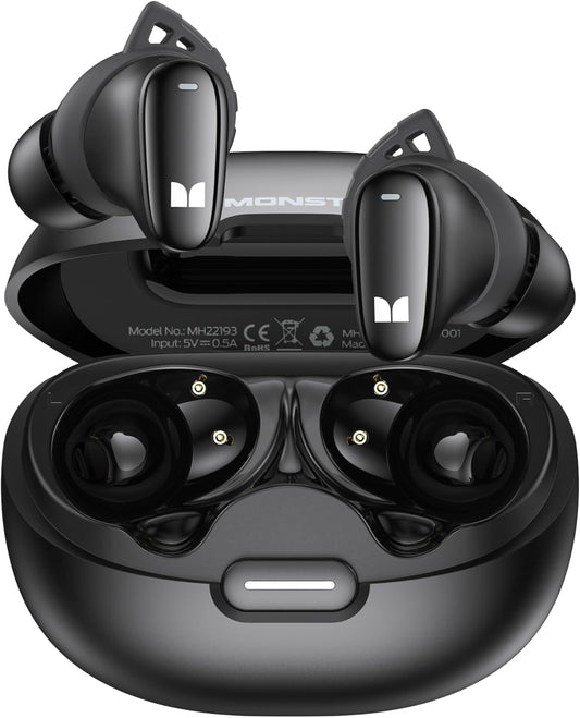 Handsfree Bluetooth Monster N-Lite 206, TWS, Nero