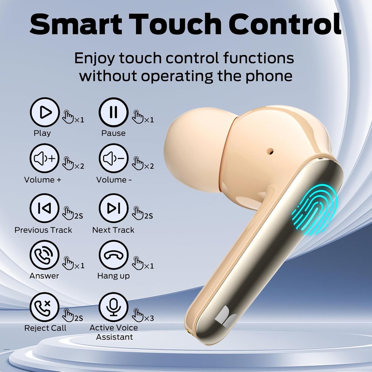 Handsfree Bluetooth Monster N-Lite 203 AirLinks, TWS, Oro