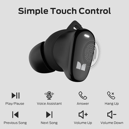 Handsfree Bluetooth Monster N-Lite 206, TWS, Nero