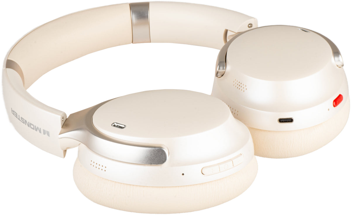 Auricolare Bluetooth Monster QuiteFit V3, MultiPoint, A2DP, ANC, Bianco
