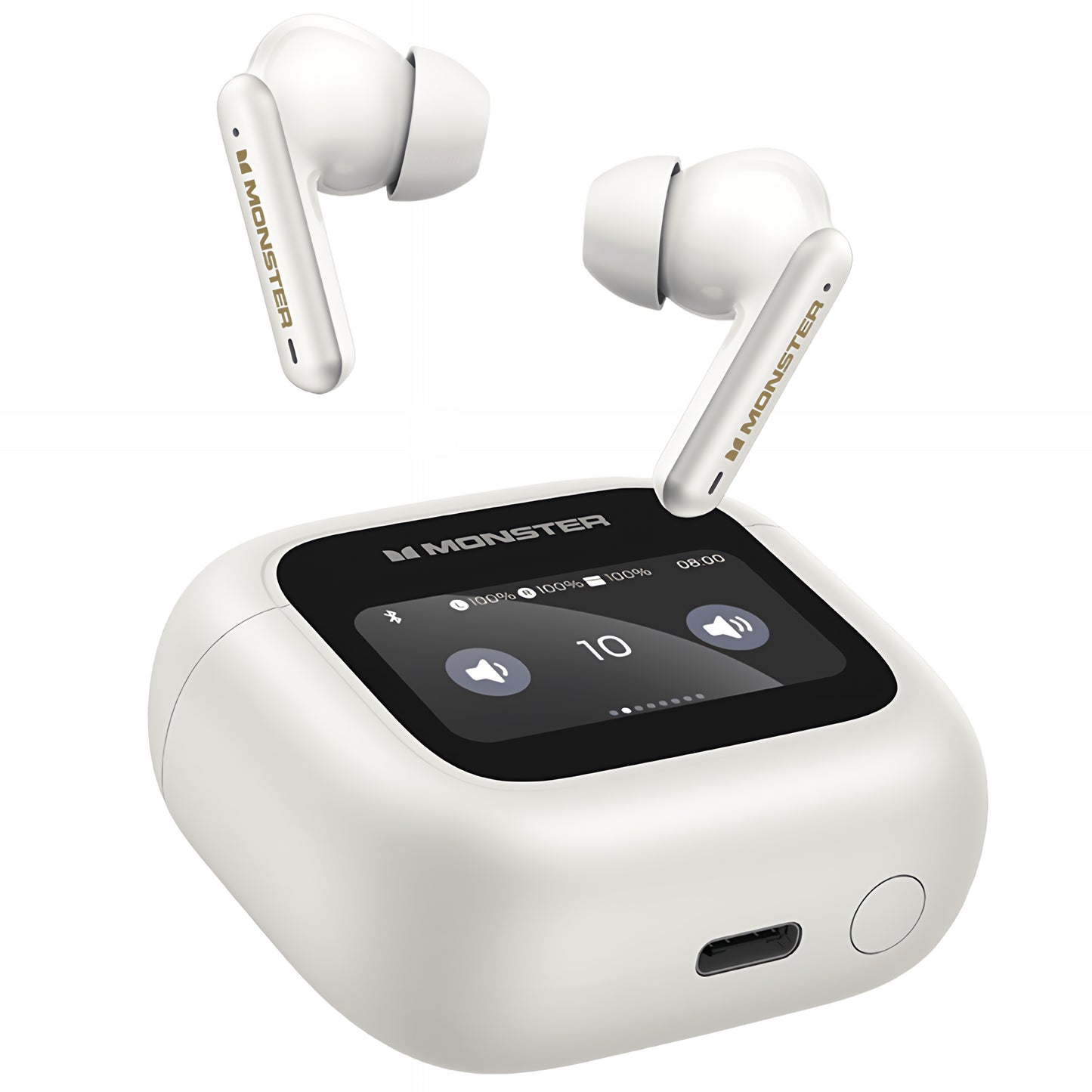 Handsfree Bluetooth Monster TH300, TWS, Bianco