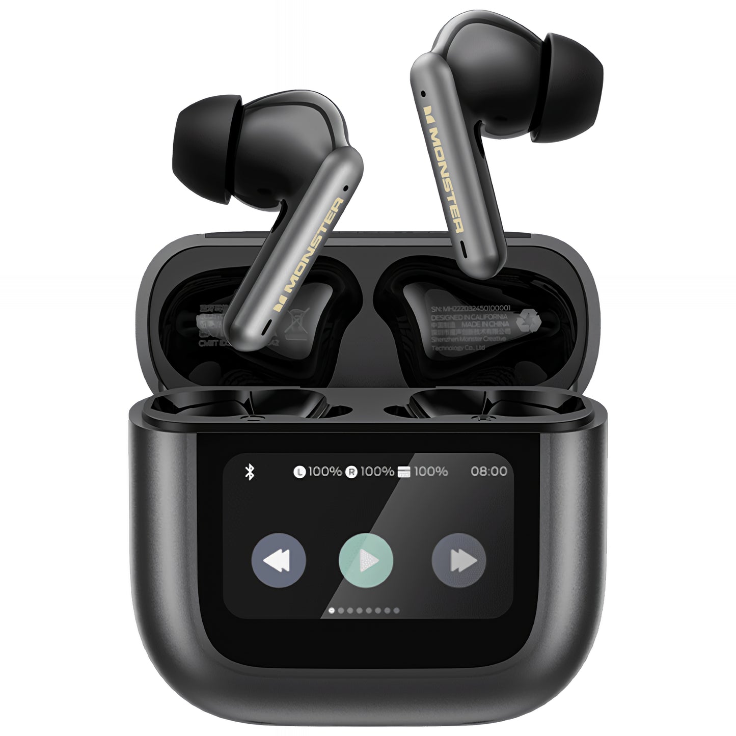 Auricolari Bluetooth Monster TH300, TWS, Nero