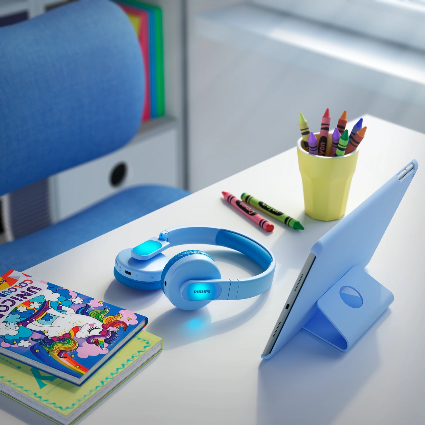 Auricolare Bluetooth Philips Kids, A2DP, Blu TAK4206BL/00