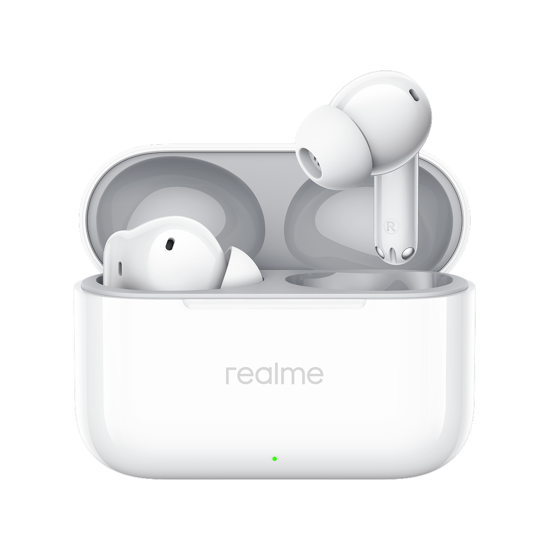 Auricolari Bluetooth Realme Buds T200, TWS, ANC, MultiPoint, Bianco