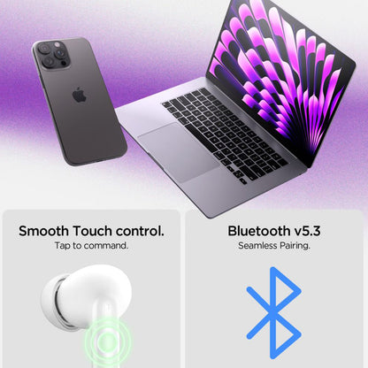 Auricolare Bluetooth Spigen SA2400, TWS, ANC, Bianco