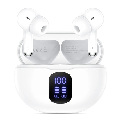 Auricolare Bluetooth Tech-Protect Ultraboost Pro G2, TWS, Bianco