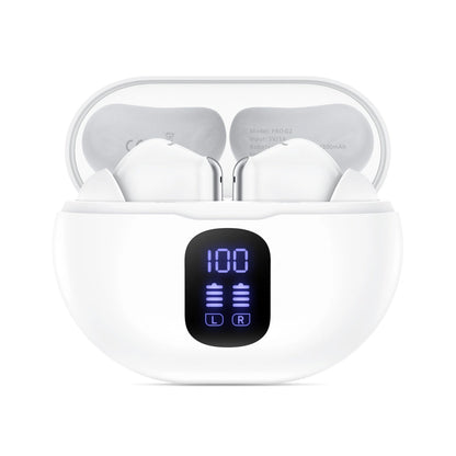 Auricolare Bluetooth Tech-Protect Ultraboost Pro G2, TWS, Bianco