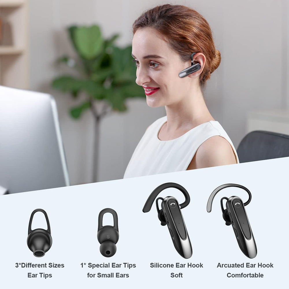 Auricolare Bluetooth Techsuit CB2 AirTalk, A2DP, Nero