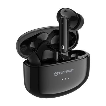 Auricolare Bluetooth Techsuit CW1 Audira Pro, TWS, ANC, Nero