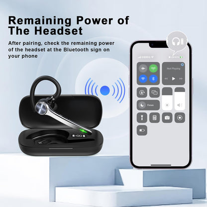Cuffia Call Center Bluetooth Techsuit Hearyo A6L, Nera