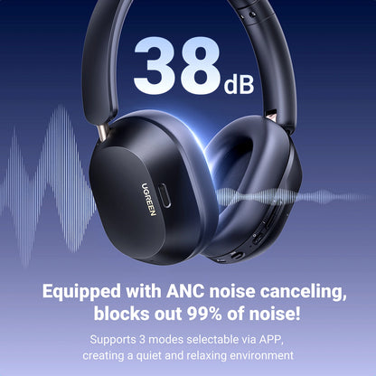 Auricolare Bluetooth UGREEN HiTune Max5C HP203, A2DP, ANC, Blu