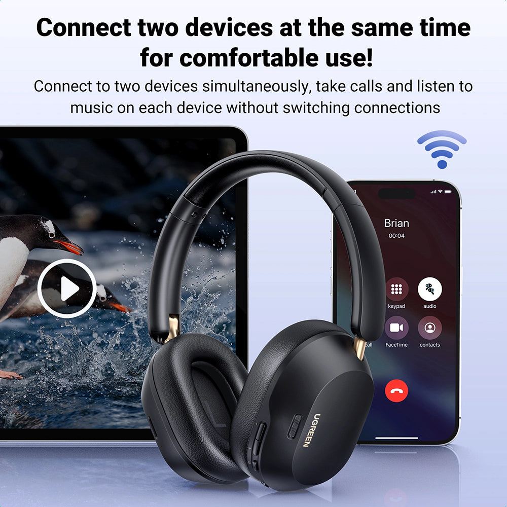 Auricolare Bluetooth UGREEN HiTune Max5C HP203, A2DP, ANC, Blu