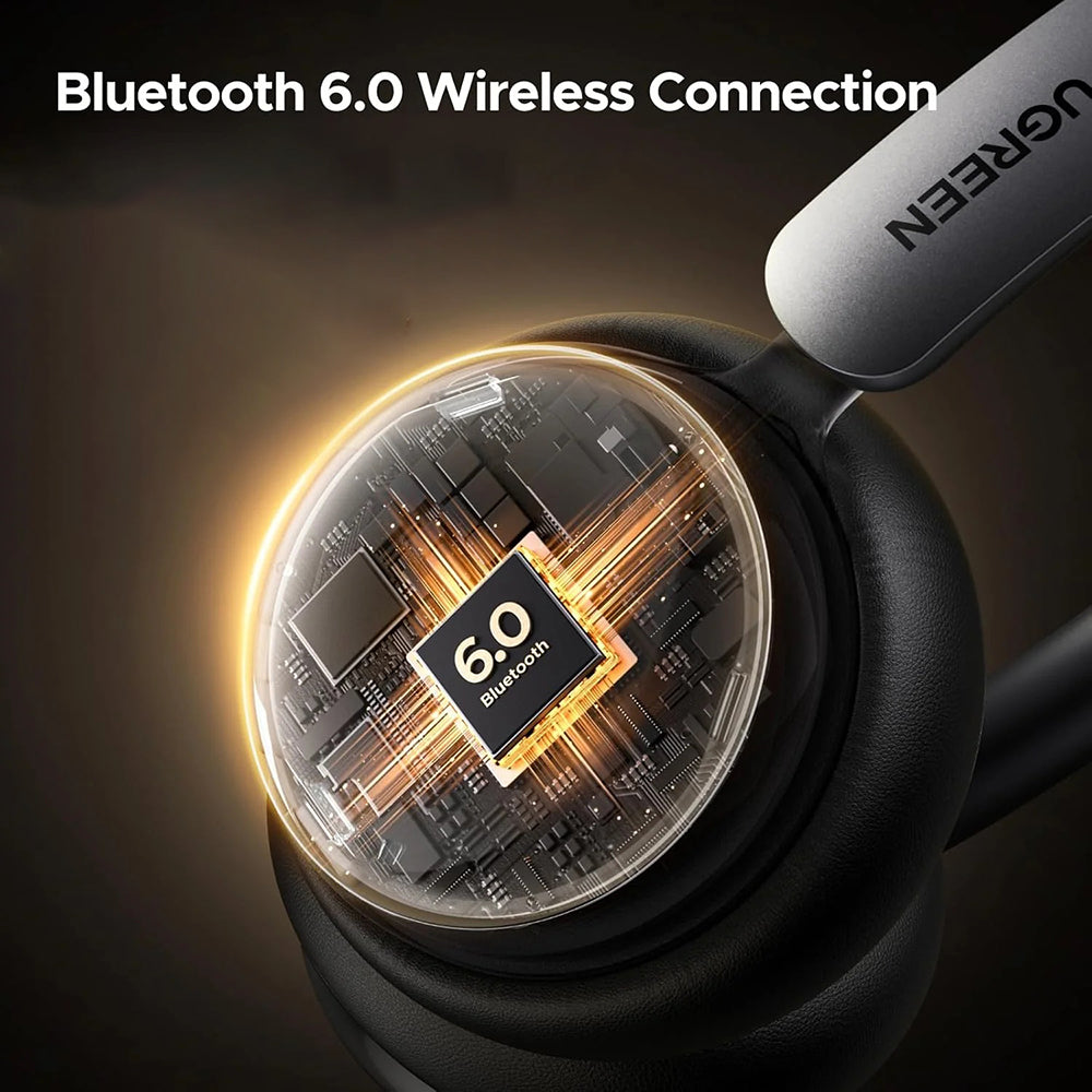Auricolare Bluetooth UGREEN HiTune Studio Plus HP207, A2DP, ANC, Marrone