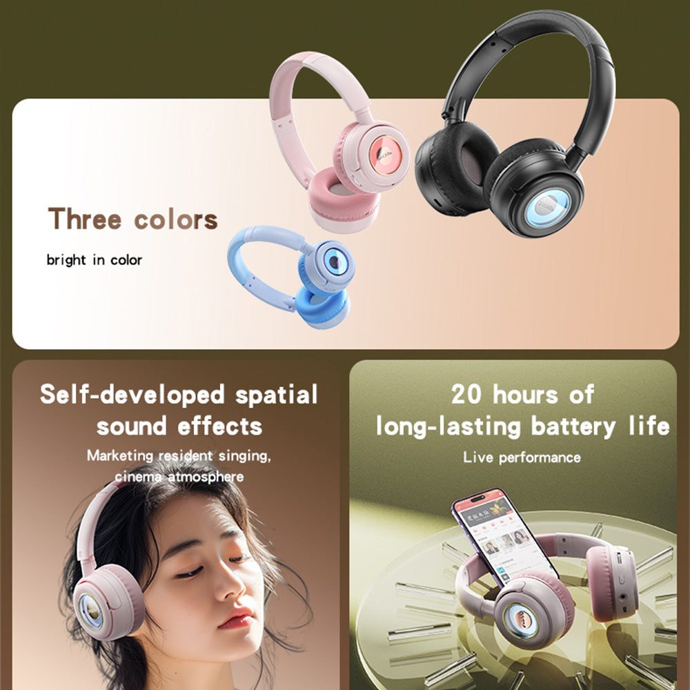 Handsfree Bluetooth Yesido EP06 Kids, A2DP, Nero