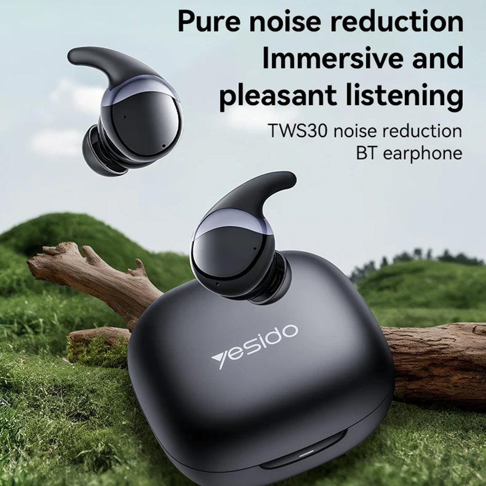 Auricolare Bluetooth Yesido TWS30, TWS, ANC, Nero